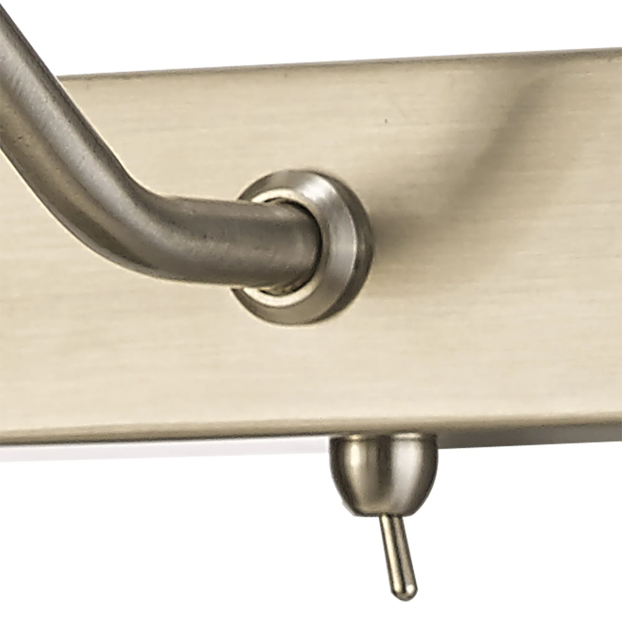 Abacus 8W Dimmable Wall/Picture Light Switched 4000K Satin Nickel DK1089  Deco Abacus Dimmable Satin Nickel